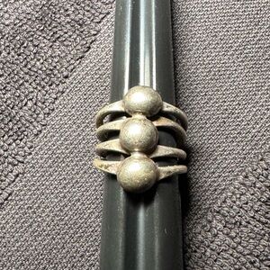 Vintage sterling Silver Triple Band Ring